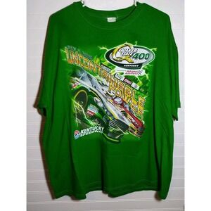 Kentucky Speedway Quaker State 400 Mens TShirt Green 2xl (49" Chest) Nascar 2015